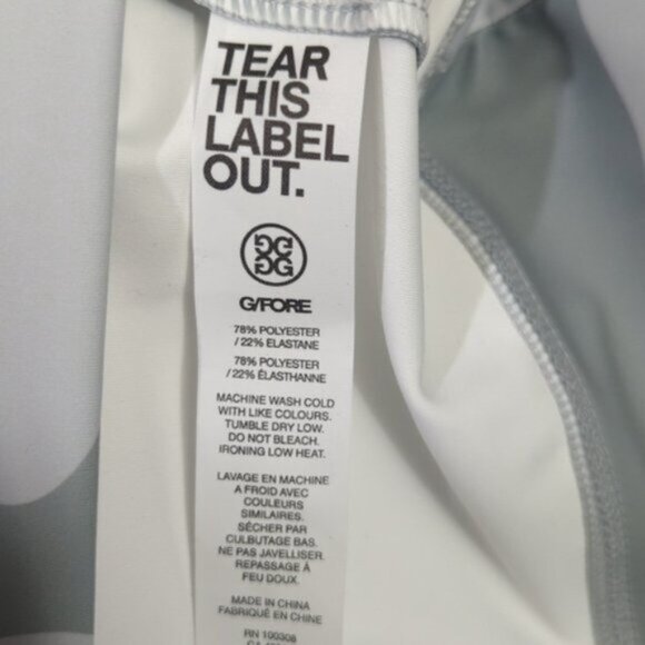 G/Fore 1/4 Zip Top Men's M Gray Gradient Camo Nimbus Tech Interlock Performance - Picture 10 of 12